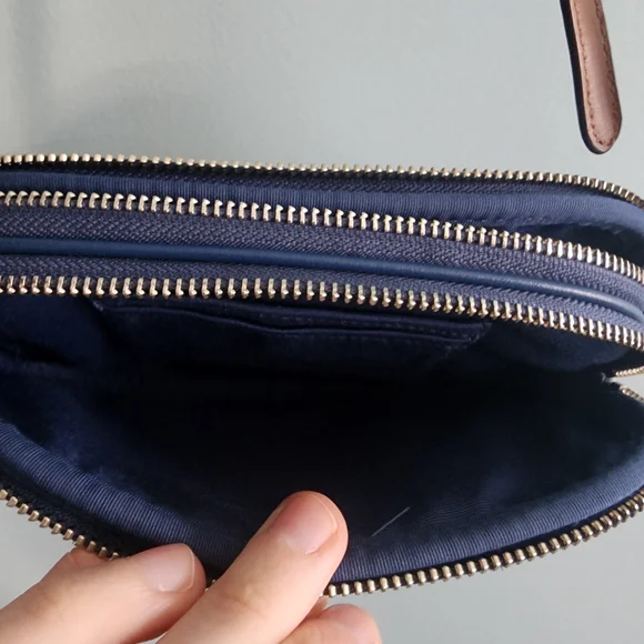 Coach Brown Signature Floral Crossbody Bag - Picture 4 of 6